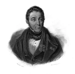 Ritratto di Louis-Francois-Xavier Crespel, detto Crespel-Delisse, industriale francese in "Portraits et histoire des hommes utiles: hommes et femmes de tous pays et de toutes conditions, qui acquis des droits à la reconnaissance"