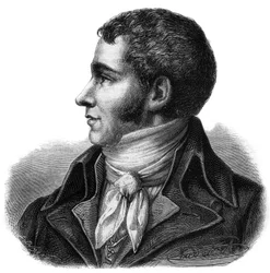 Ritratto di Marc David Alba Lasource (1763-1793), deputato del Tarn alla Convenzione nazionale - Incisione nella «Storia dei Girondini» di Alphonse de Lamartine (1790-1869), 1865-1866 - Collezione privata