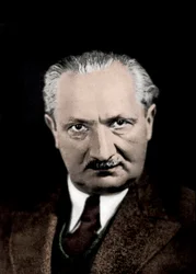 Ritratto di Martin Heidegger (1889-1976), filosofo tedesco