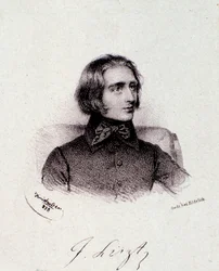 Ritratto del compositore ungherese Franz Liszt (1811-1886)