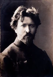 Ritratto del compositore italiano Ferruccio Busoni (1866-1924) Fotografia. XIX secolo. Collezione privata