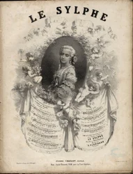 Spartito per "Le Sylphe" opéra-comique in 2 atti, testi di M. de Saint-Georges, musica di M. Louis Clapisson (1808-1866). Collezione privata