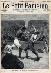 Sport, Boxe: Un incontro di boxe in Inghilterra tra Peter Jackson e il campione australiano Frank Slavin.