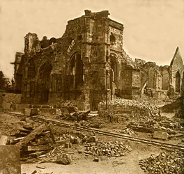 Lastra di vetro stereoscopica sulla Prima Guerra Mondiale