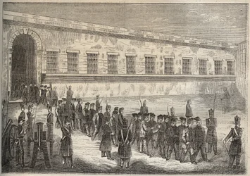 Il bagno di Rochefort nel XIX secolo. Incisione in 