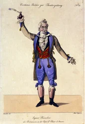 Il basso Giuseppe Frezzolini (1789-1861) interpreta il Dottor Dulcamara nell