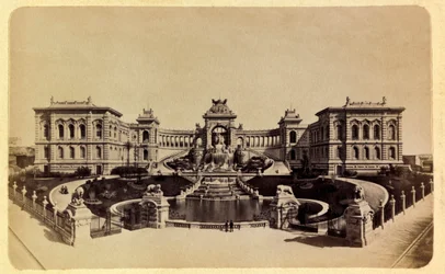 La città di Marsiglia e i suoi dintorni intorno al 1885-1890: Il Palazzo Longchamp (Museo delle Belle Arti)