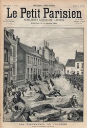 La sparatoria di Fourmies nel Nord Pas de Calais da parte della fanteria sui lavoratori in sciopero (1 maggio)