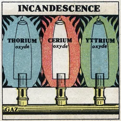 Radiazione termica: incandescente. Illustrazione anonima del 1925. Collezione privata.