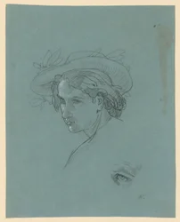 Testa di giovane con cappello