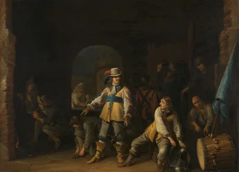 Soldati in un guardaroba