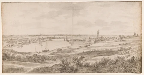 Veduta di Rhenen da est