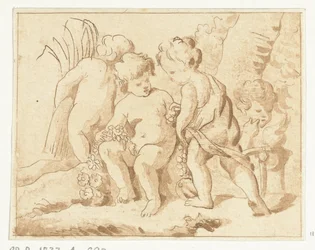 Quattro stagioni rappresentate da quattro bambini