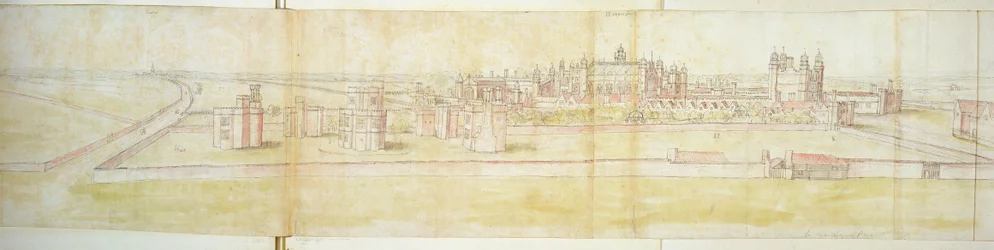 Hampton Court Palace dal Nord, c.1544