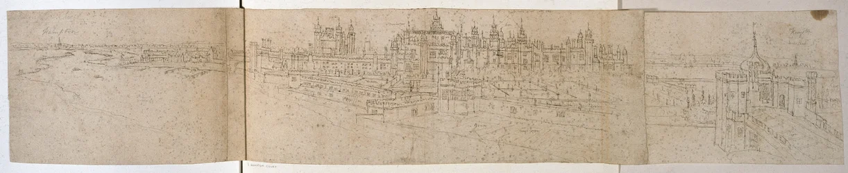 Hampton Court Palace dal fiume, c.1544