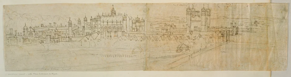 Veduta di Hampton Court dal nord, da 