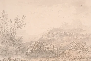 Estuario con Castello e Villaggio