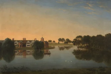 Tabley: La Vecchia Sala attraverso il Lago