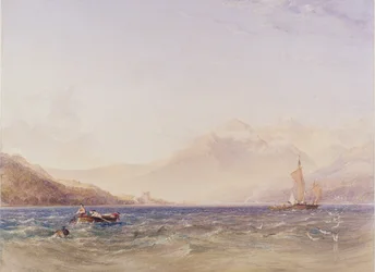 La testata di Loch Fyne, con il castello di Dindarra, 1850