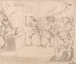 Caricatura politica: "Gli spiritualisti"