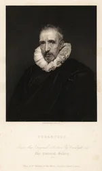 Ritratto di John Gaspar Gevartius o Jan Caspar Gevaerts, giurista di Anversa e filologo