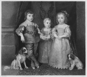 I tre figli di Carlo I (incisione)