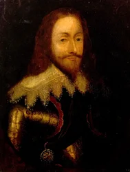 Carlo I, in armatura con l
