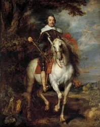 Ritratto equestre di Don Francisco de Moncada (1586-1635), conte di Osona, ambasciatore del re Filippo IV di Spagna a Bruxelles. Dipinto di Anton van Dyck (1599-1641), XVII secolo. H. 3,05 x 2,42 m