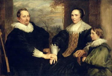 Ritratto di Famiglia di Sebastian Leerse (1584-1664) con Sua Moglie e Figlio, 1630-32