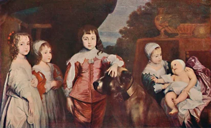 I cinque figli maggiori di Carlo I