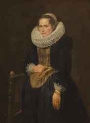 Ritratto di dama fiamminga, probabilmente 1618 (olio su tela)