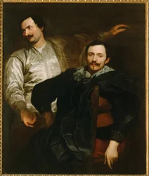 Ritratti dei pittori Lucas e Cornelis de Wael (dipinto su tela)