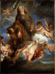 Santa Rosalia che intercede per gli appestati di Palermo