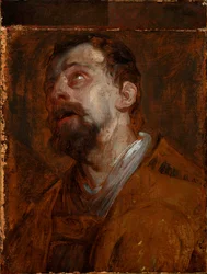 Studio della testa di san Uberto (?)