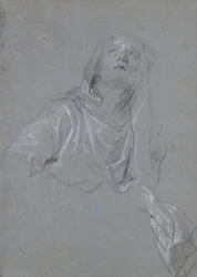 Studio di una Madonna che guarda verso l