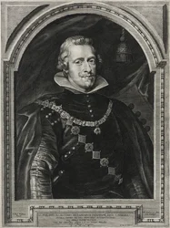 Filippo IV, Re di Spagna, inciso da Paulus Pontius, 1632