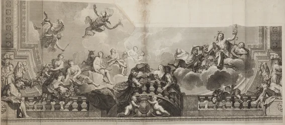 Progetto del Pannello Centrale del Soffitto della Grande Galleria del Palais Royal