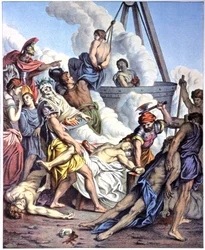 Martirio dei Maccabei, metà del XIX secolo (illustrazione)