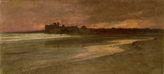 Nettuno, sera sulla spiaggia