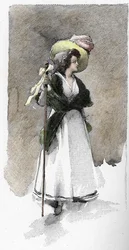 Ritratto della cantante italiana Giuseppina Grassini (1773-1850)
