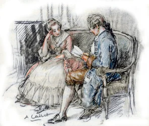 Werther che legge a Charlotte