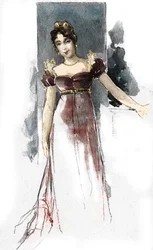 Ritratto di Maria Walewska (Waleska) (1786-1817) amante di Napoleone I