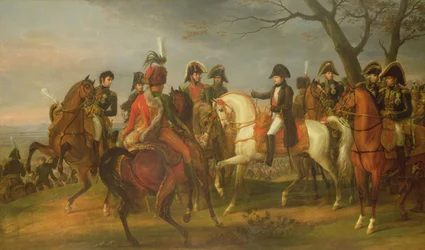 Napoleone che dà ordini prima della battaglia di Austerlitz, 2 dicembre 1805
