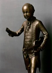 Statua di Mozart da ragazzo (bronzo)