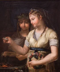 Due Vestali che preparano un sacrificio, 1770 (olio su tela)