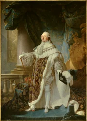 Ritratto del re di Francia Luigi XVI (1754-1793) in abito reale