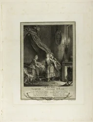 Andare a letto, da Monument du Costume Physique et Moral de la fin du Dix-huitième siècle