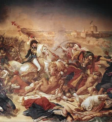 Battaglia di Abukir, generale Murat che combatte contro l