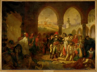 Bonaparte in visita agli appestati di Giaffa ...