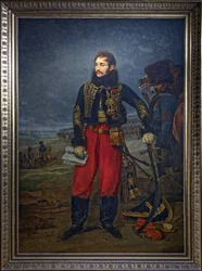 Ritratto del generale Antoine Charles Louis de Lasalle mentre riceve la resa della guarnigione di Stettino, 1808
